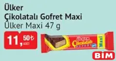 ÜLKER MAXİ ÇİKOLATALI GOFRET 47 G